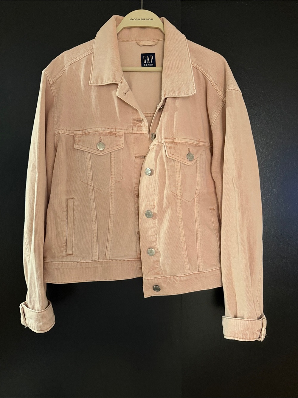 GAP Light Pink Denim Trucker Jacket